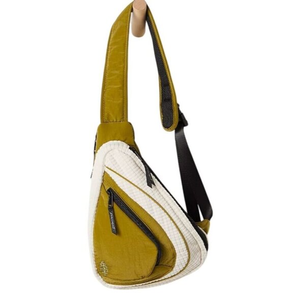Free People Handbags - Free People Movement Cold Shoulder Green Sling Bag NWT